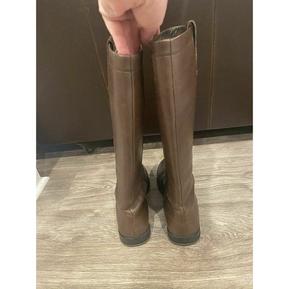 Hogan Dark Brown Women's Leather Riding Boots EURO - Picture 4 of 11